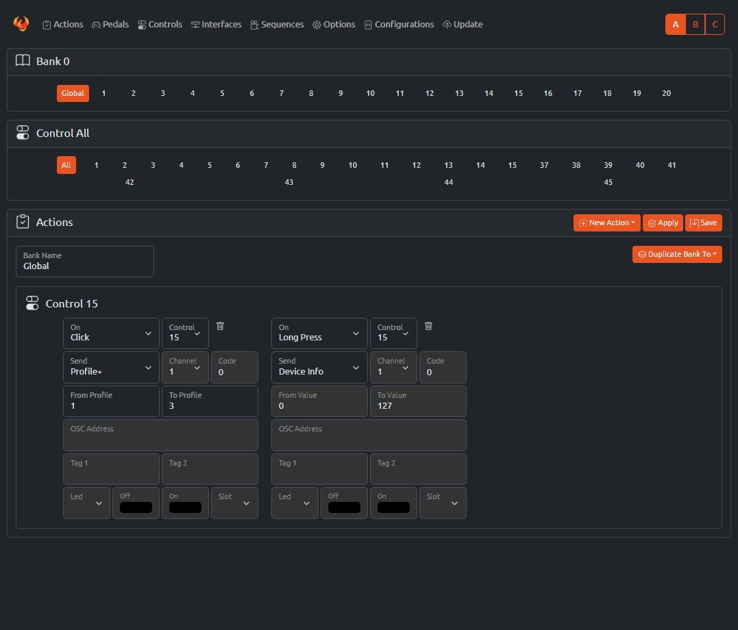 WEBUI ACTIONS